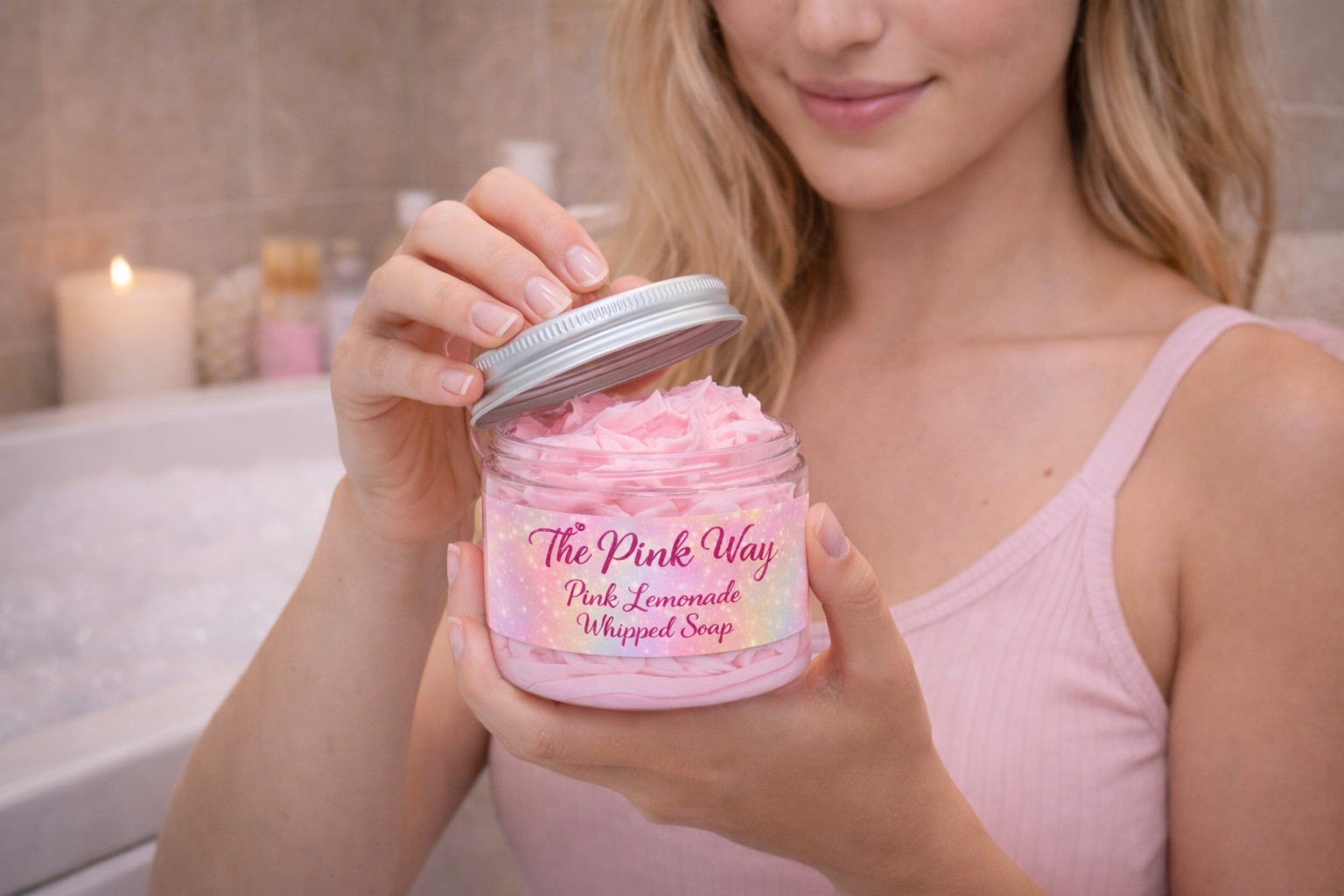 Pink Lemonade Whipped Soap