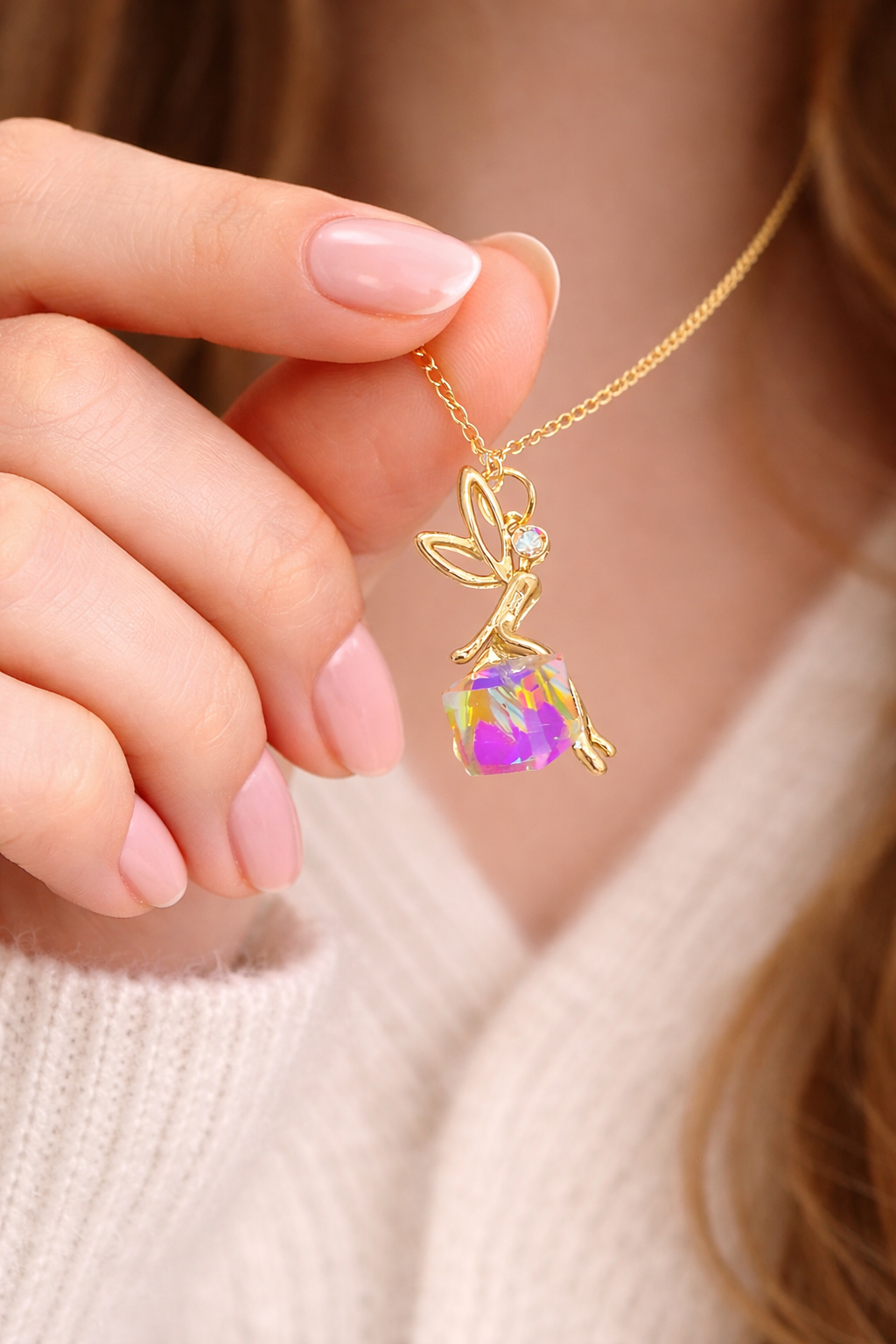Gold Plated Tinker Bell Necklace
