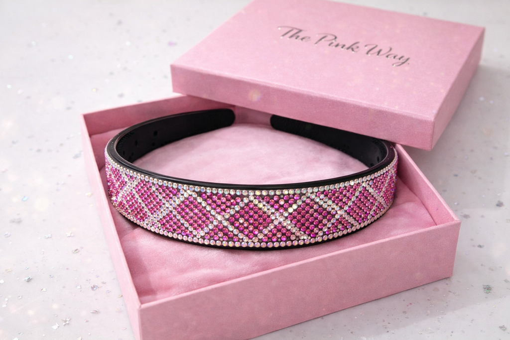 Pink Rhinestone Diamanté Headband