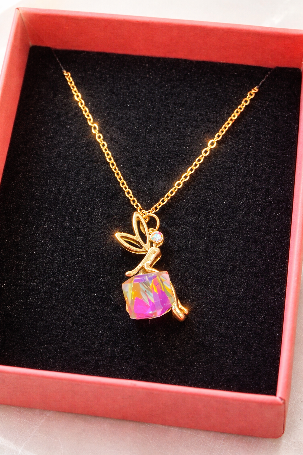 Gold Plated Tinker Bell Necklace