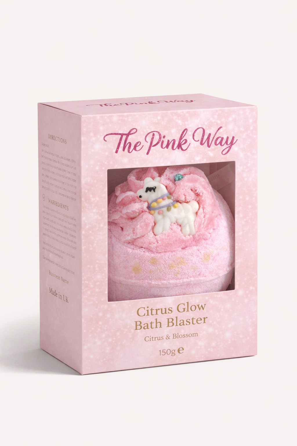 Llama Citrus Glow Bath Bomb – The Pink Way
