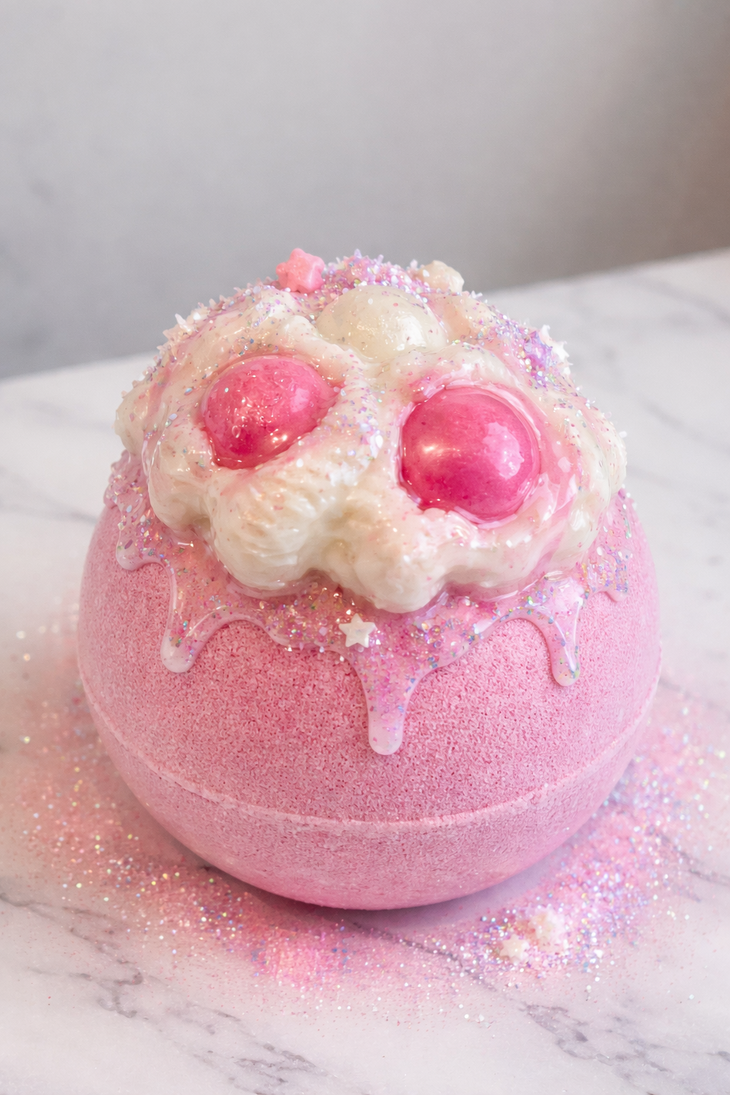 Pink Glitter Bath Bomb