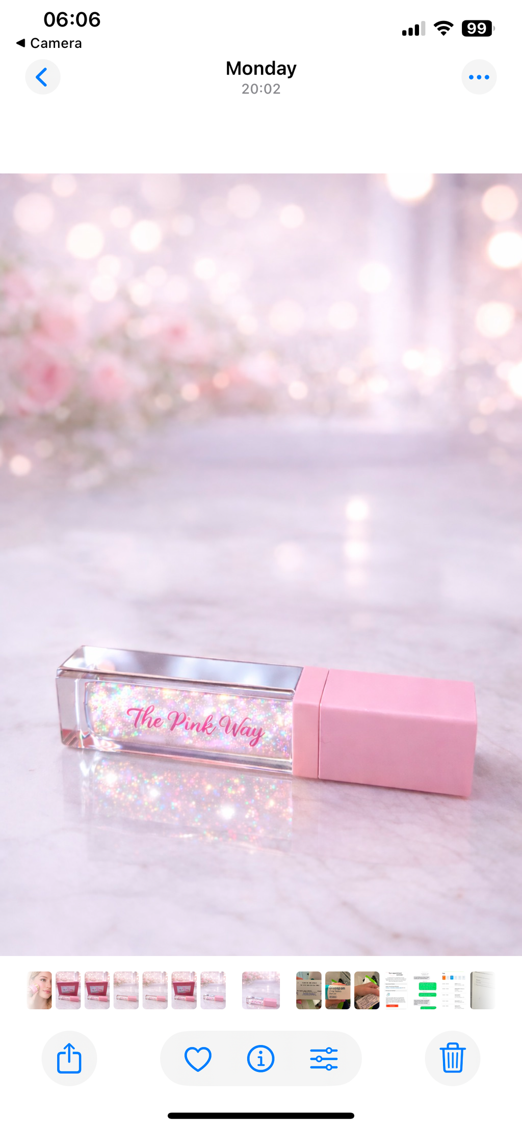 The Pink Way High Shine Glitter Lip Gloss