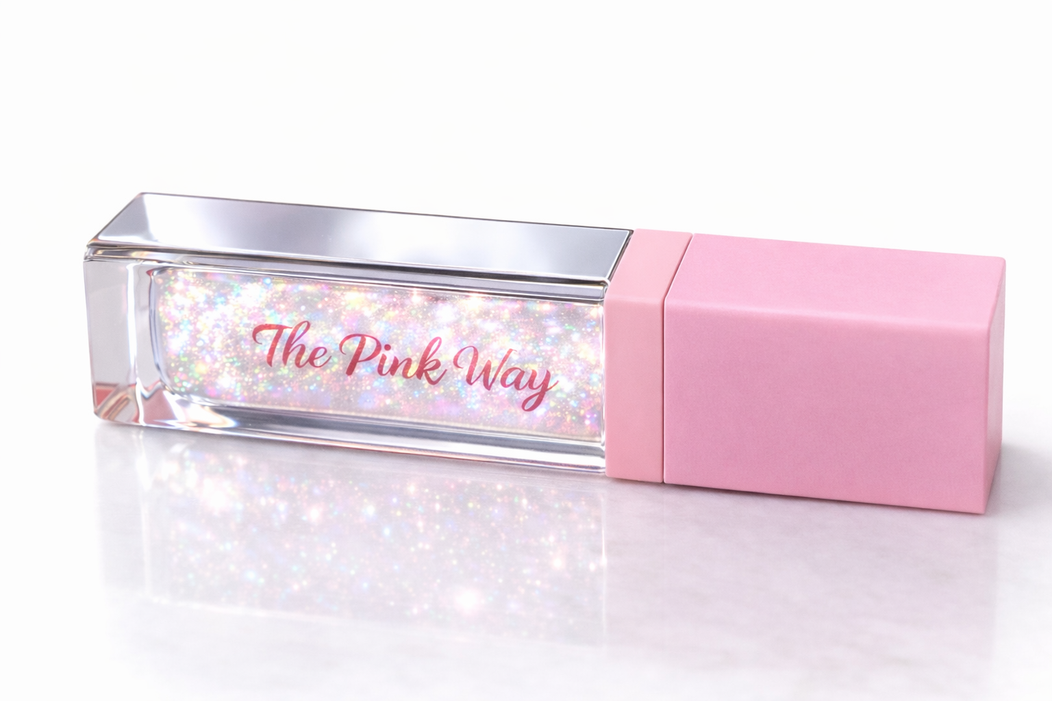The Pink Way High Shine Glitter Lip Gloss