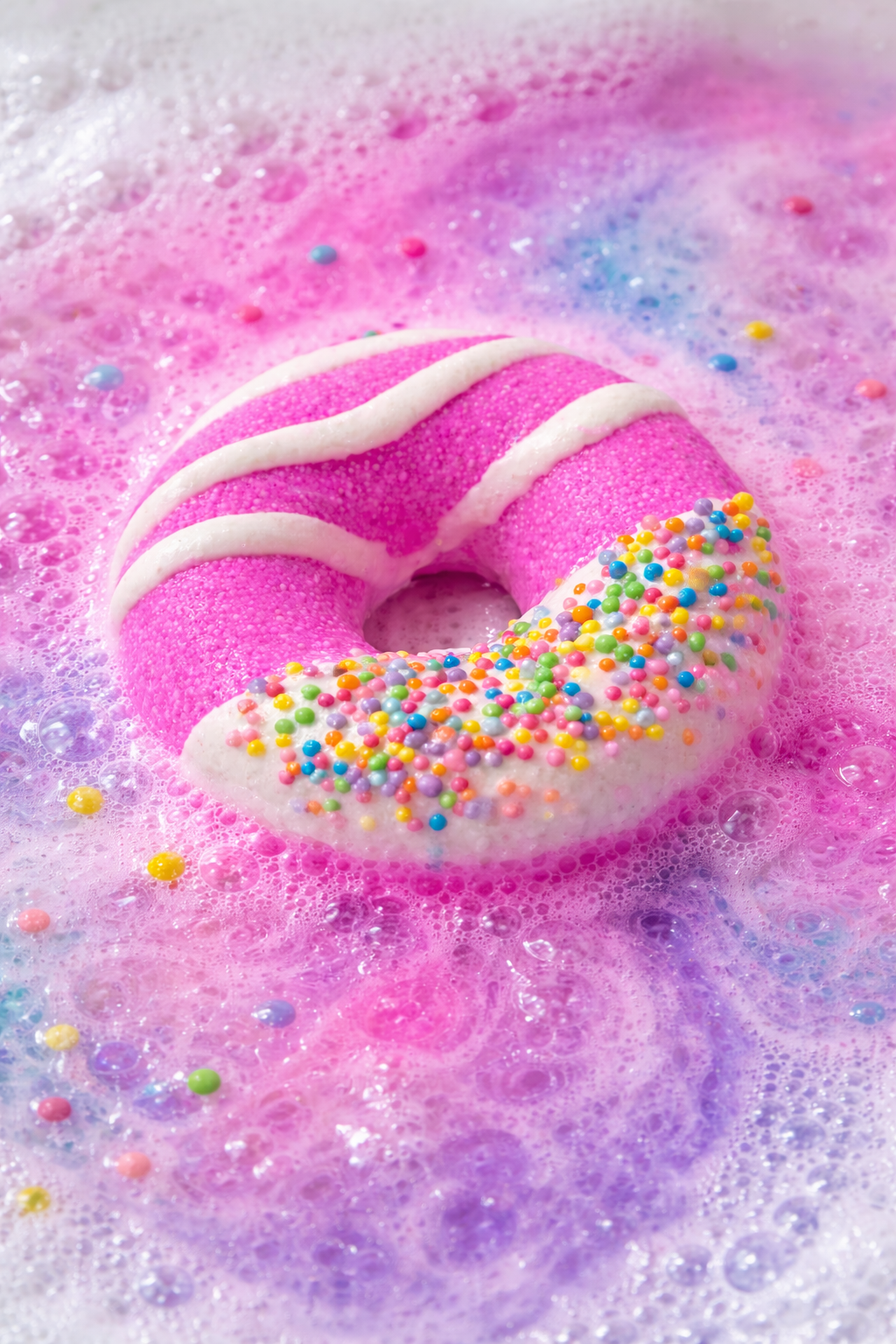 Pink Doughnut Shaped Sweet Bath Bomb