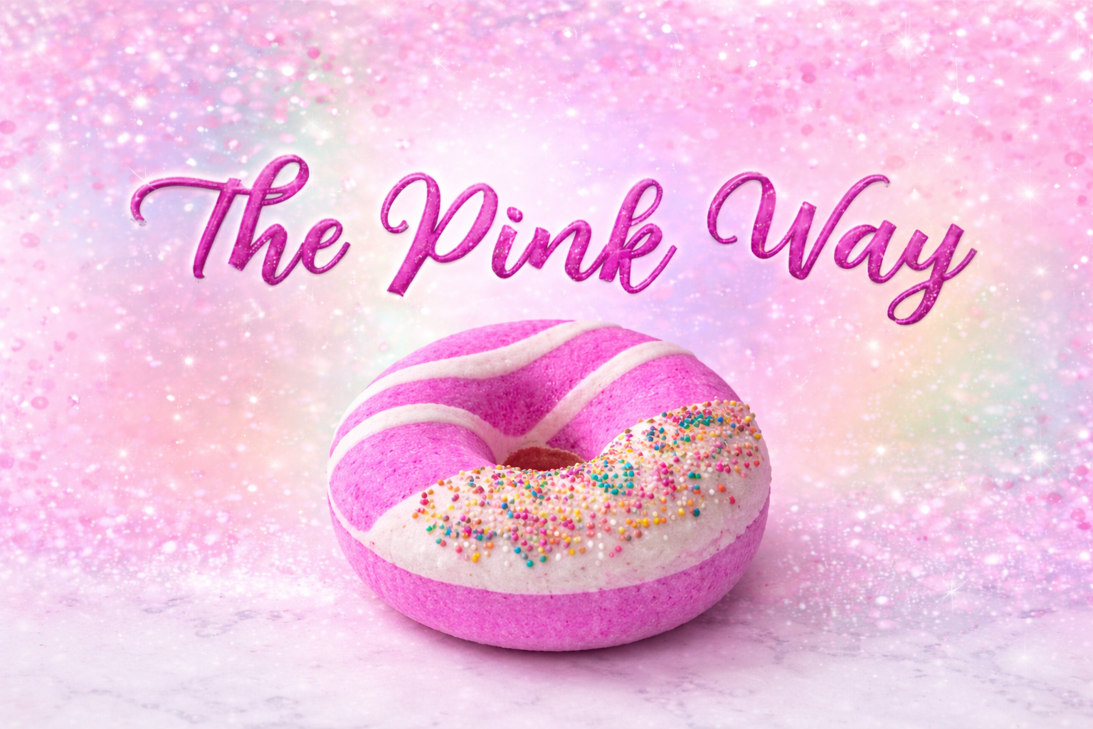Pink Doughnut Shaped Sweet Bath Bomb