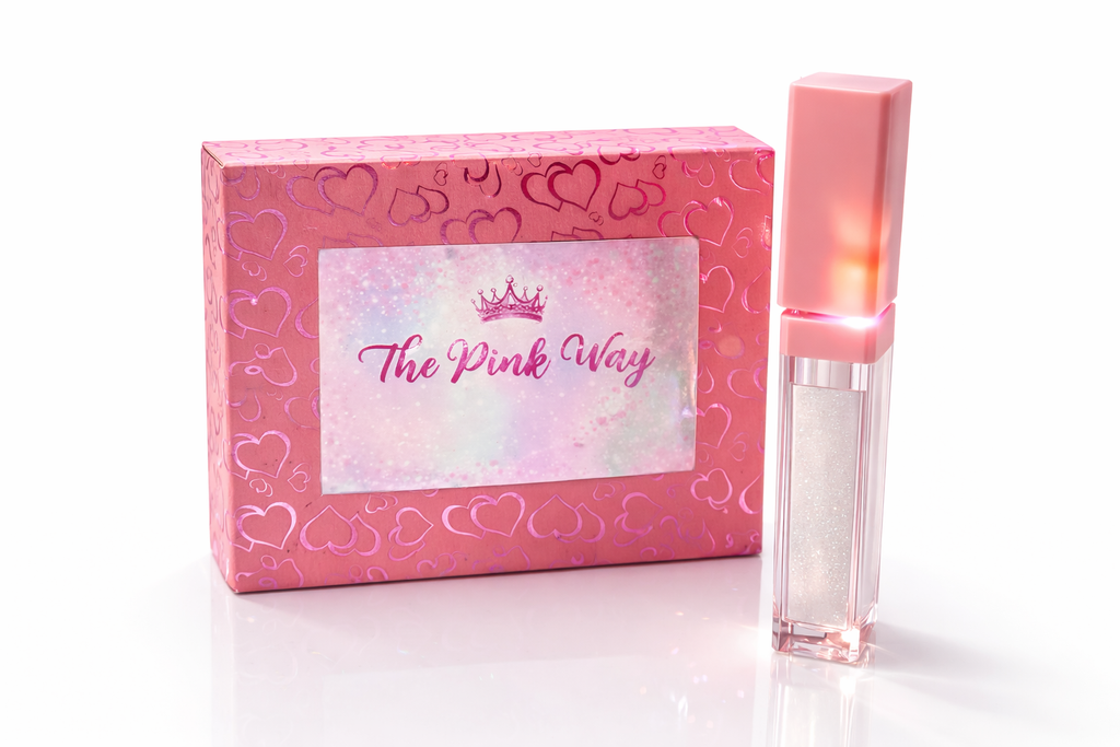 The Pink Way High Shine Glitter Lip Gloss