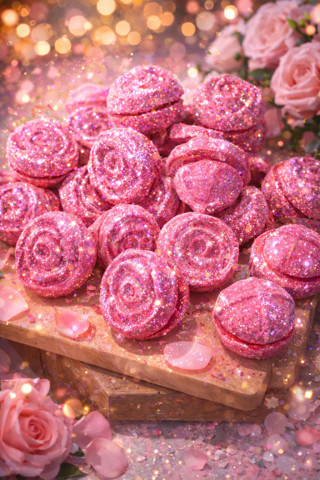 “A Kiss from a Rose” Glitter Bath Bomb