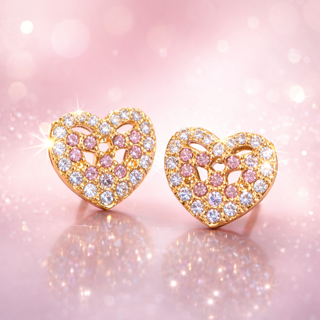 Heart Sparkle Studs